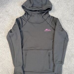 Women’s Grundens Black Hoodie with Pink Logo